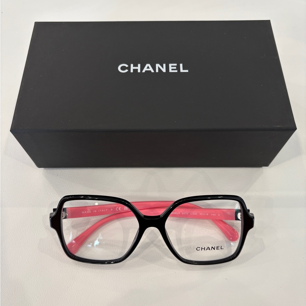 CHANEL Women's Glasses in Black and Pink model 0ch3473